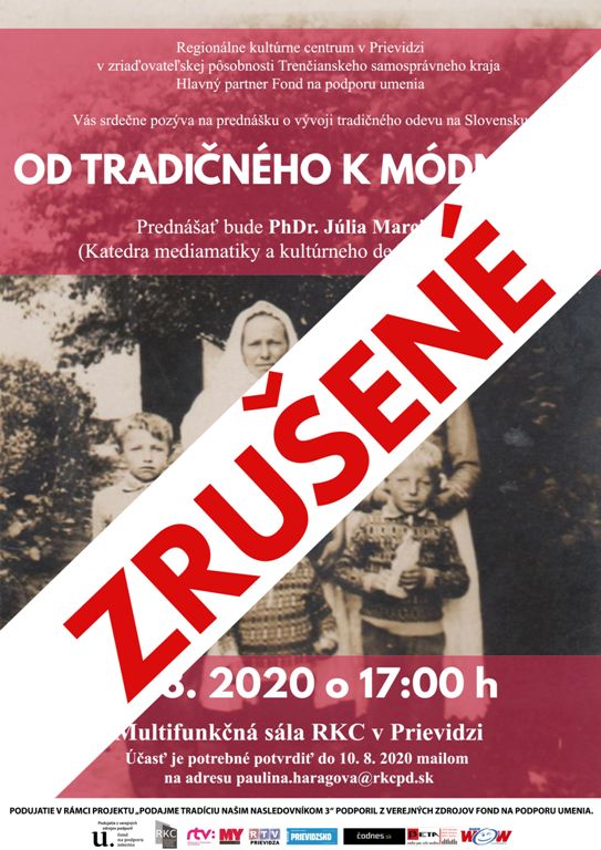 Zrušené! Od tradičného k módnemu - plagát