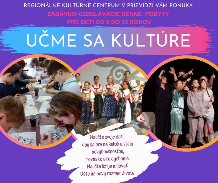 Učme sa kultúre - plagát