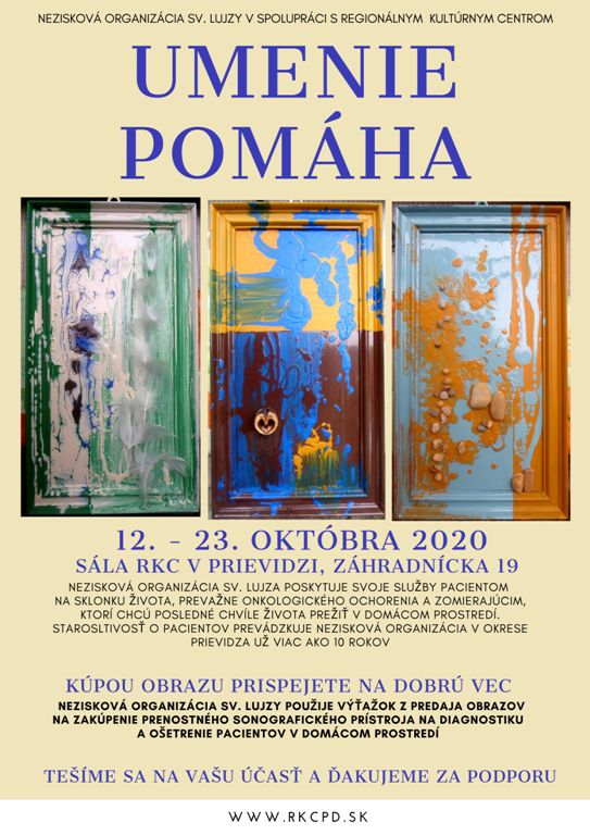Umenie pomáha - plagát