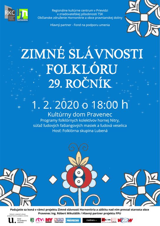 Zimné slávnosti folklóru - plagát