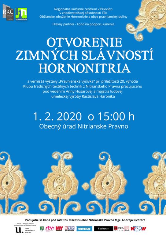 Otvorenie Zimných slávností Hornonitria - plagát