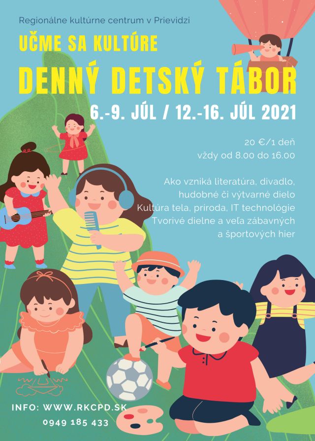 Učme sa kultúre: denný detský tábor - plagát