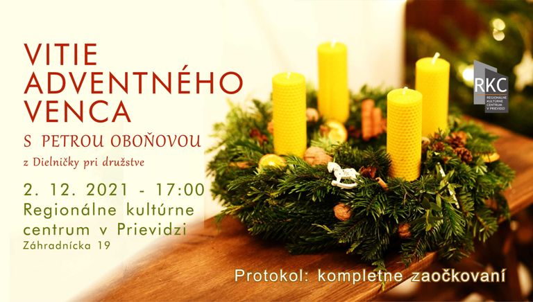 Vitie adventného venca 2021 - plagát
