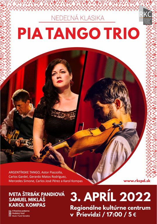 Nedeľná klasika: PiaTango Trio - plagát