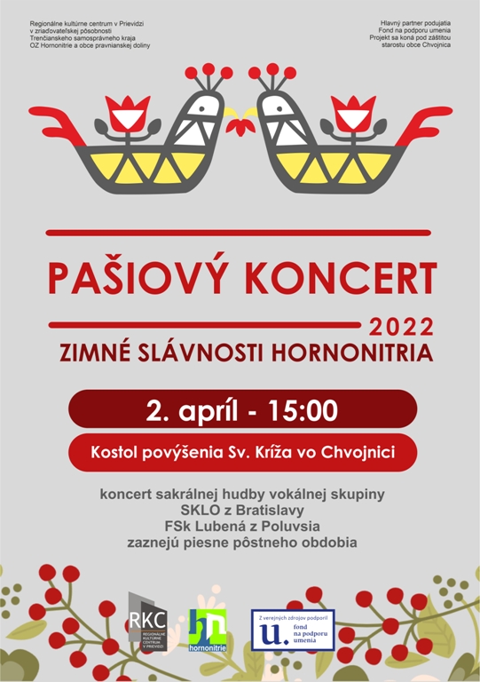 Pašiový koncert - plagát