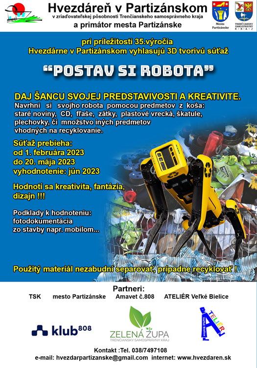 Postav si svojho robota 2023  - plagát