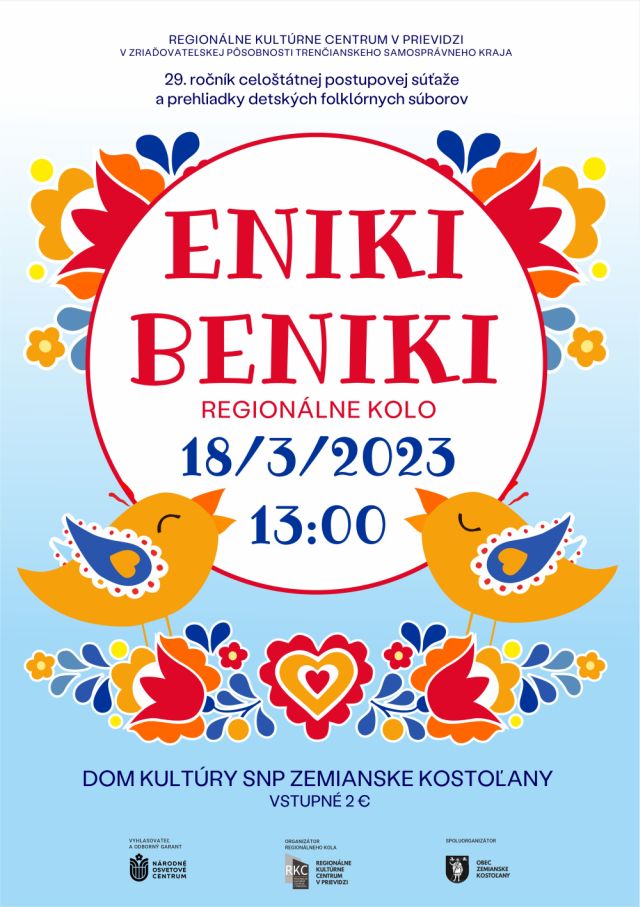 Eniki beniki 2023 - plagát