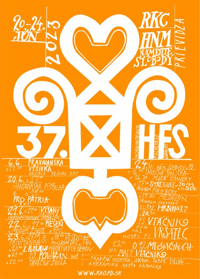 37. Hornonitrianske folklórne slávnosti - ideový plagát