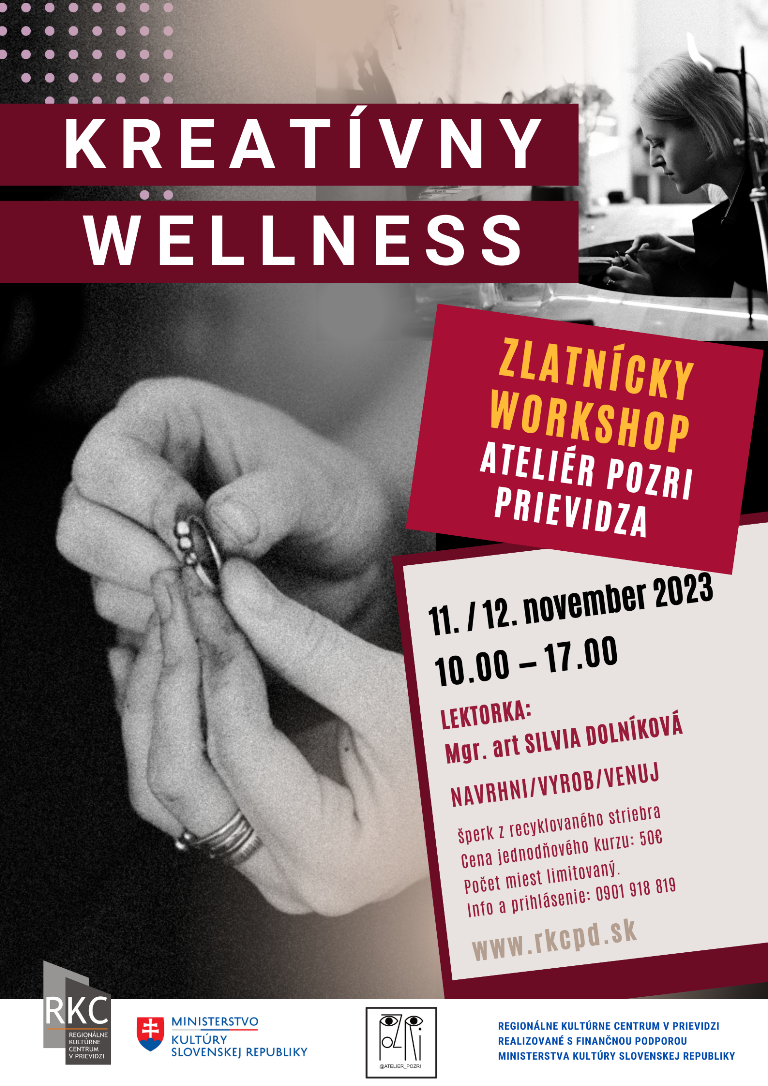 Zlatnícky workshop v Prievidzi - plagát