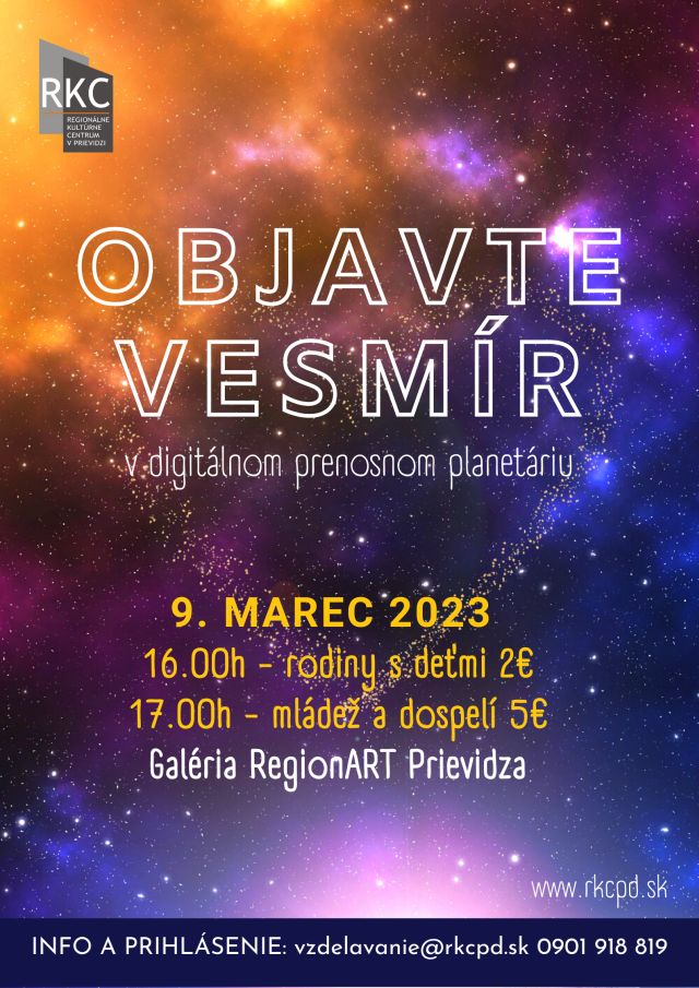 Objavte vesmír 2023 - plagát