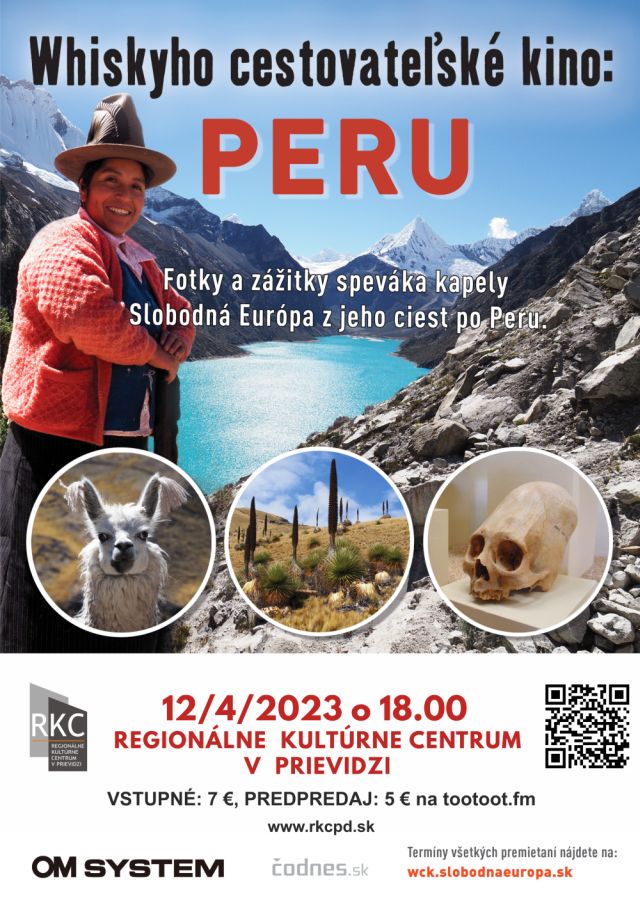 Whiskyho cestovateľské kino: Peru - plagát