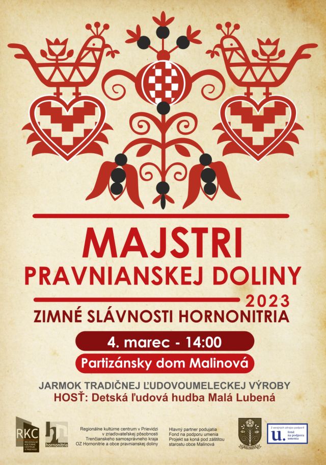 Majstri pravnianskej doliny 2023 - plagát