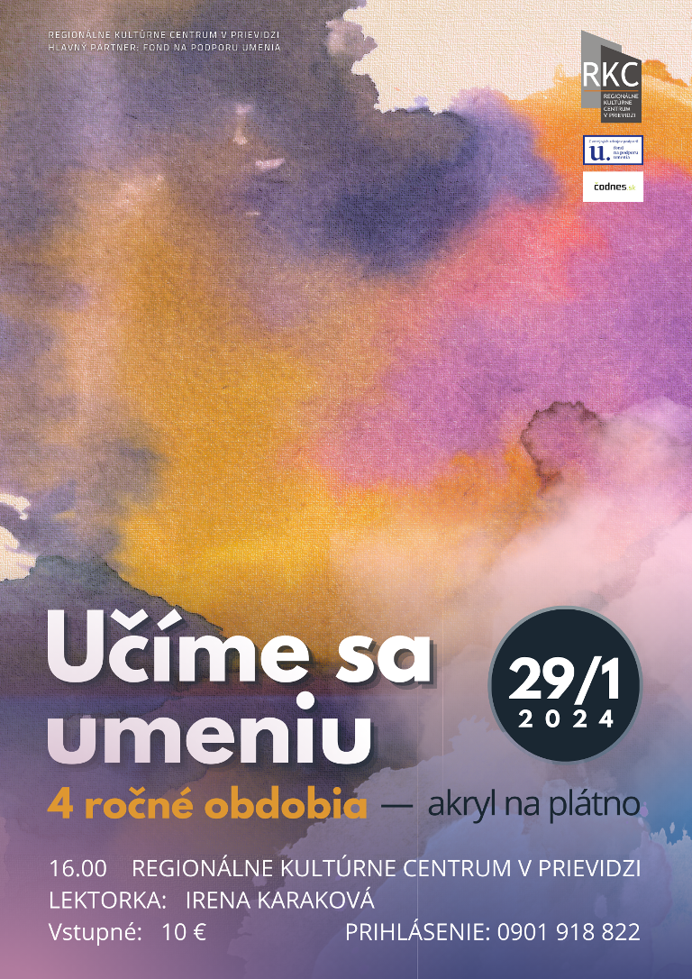 Učíme sa umeniu 2024: 4 ročné obdobia - plagát