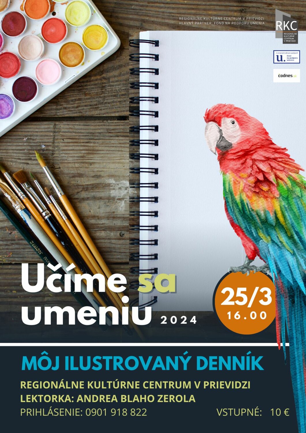 Učíme sa umeniu 2024: Môj ilustrovaný denník - plagát