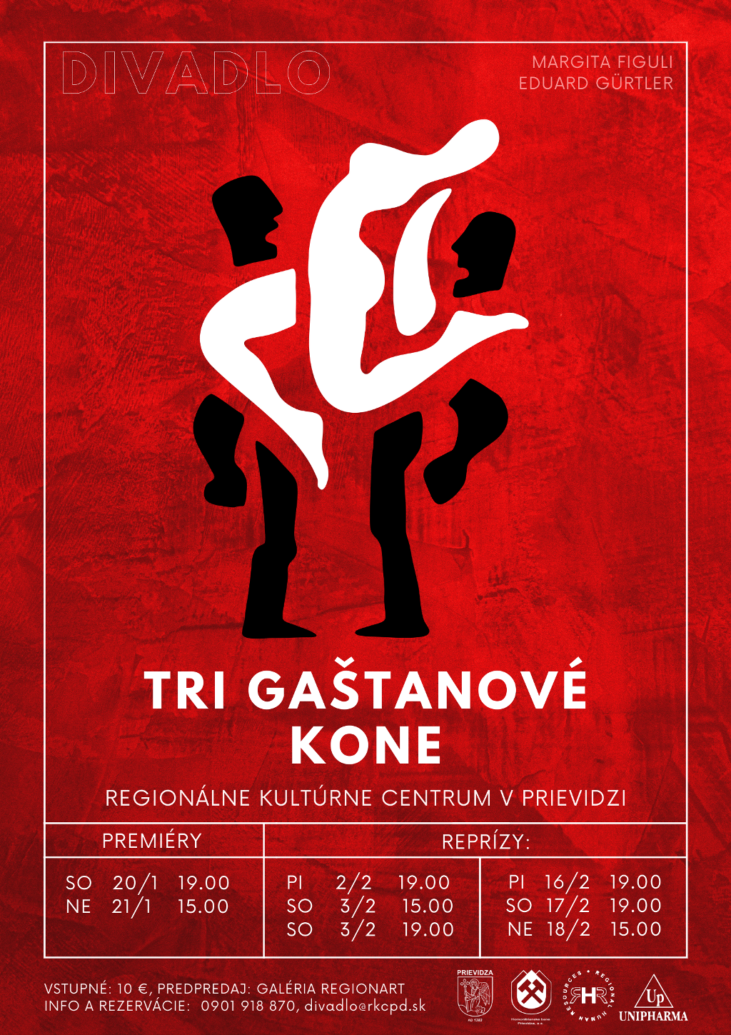 Tri gasštanové kone - plagát