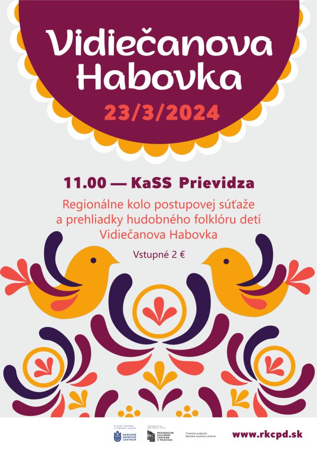 Vidiečanova Habovka 2024 - regionálne kolo - plagát