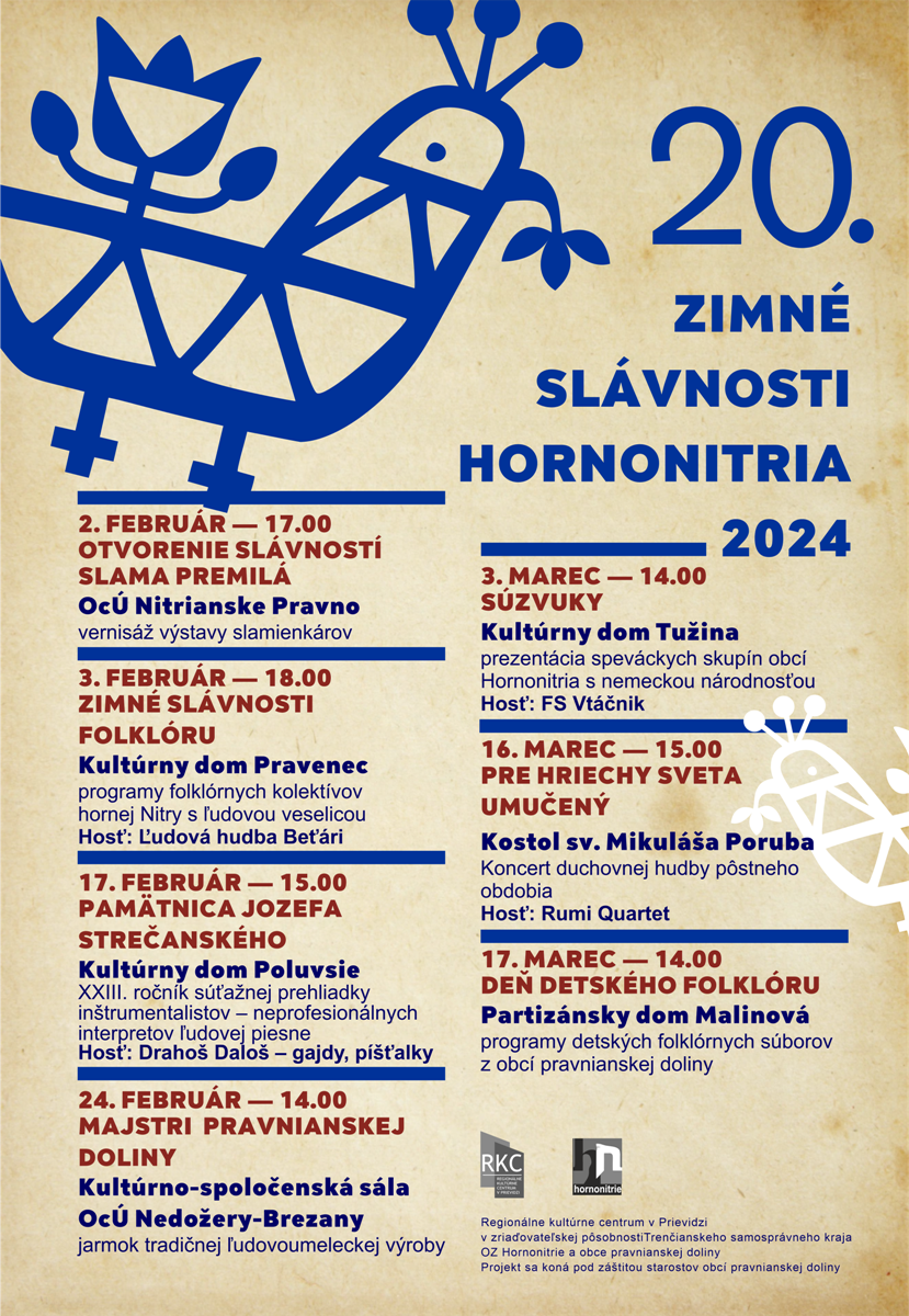 Zimné slávnosti Hornonitria 2024 - plagát