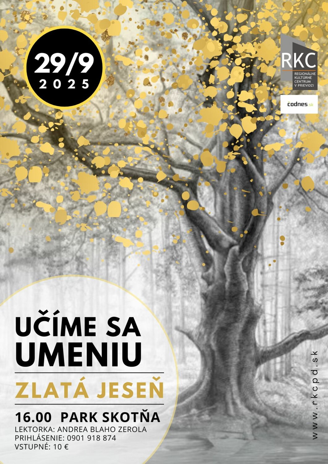 Učíme sa umeniu 2025: Zlatá jeseň - plagát