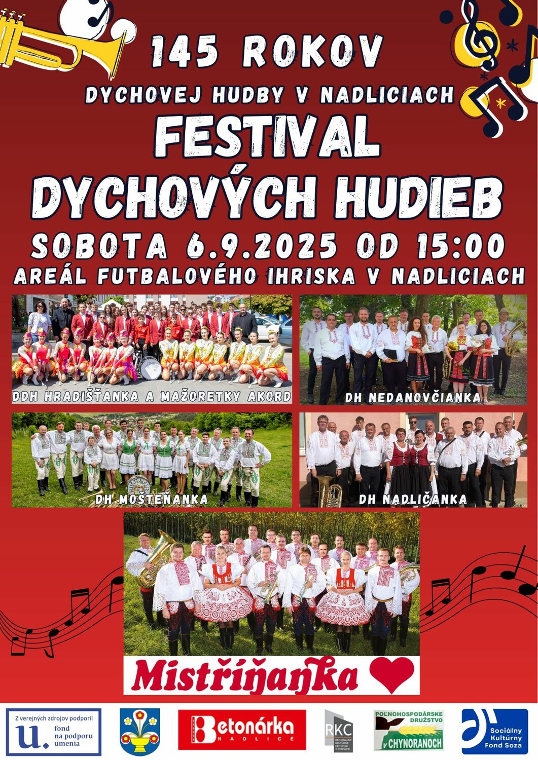 Festival dychových hudieb - plagát