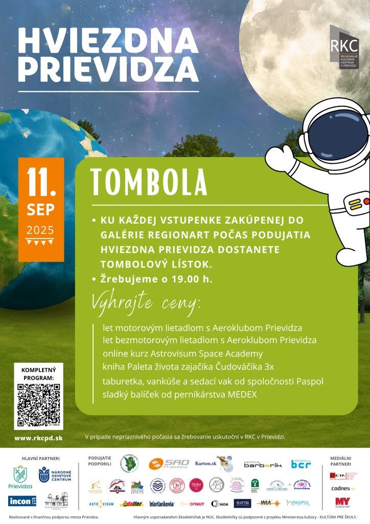 Hviezdna Prievidza 2025 - tombola