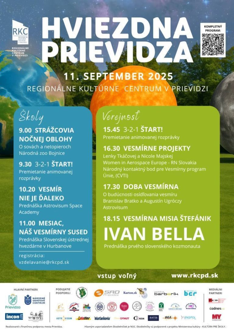 Hviezdna Prievidza - prednášky - plagát