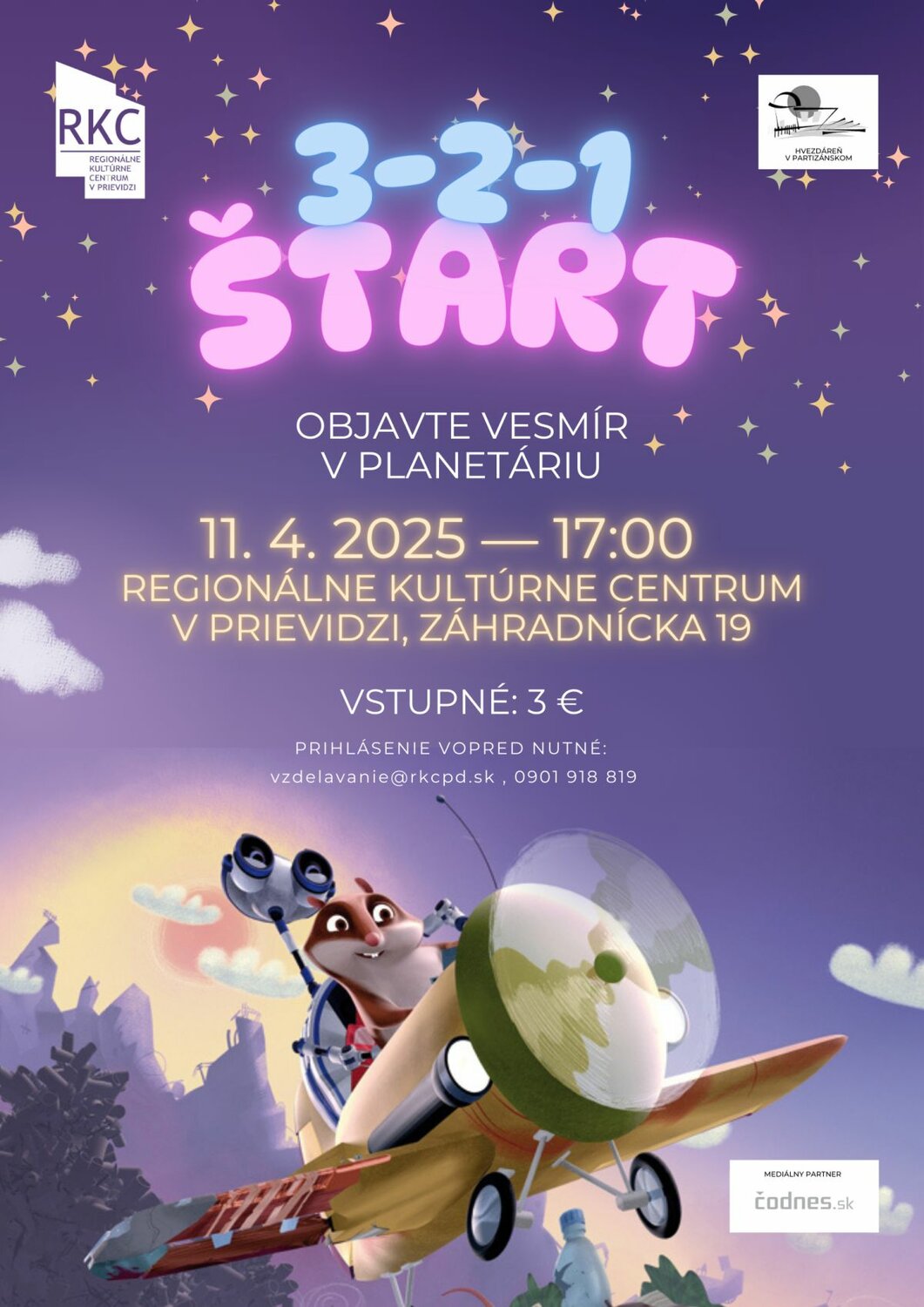3-2-1 štart - plagát