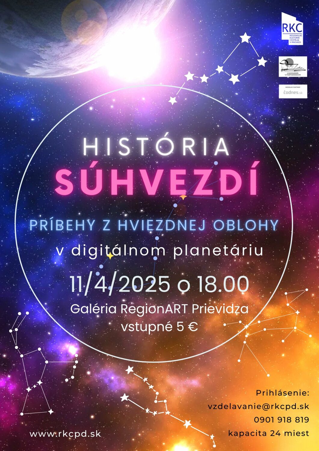História súhvezdí - Príbehy hviezdnej oblohy - plagát