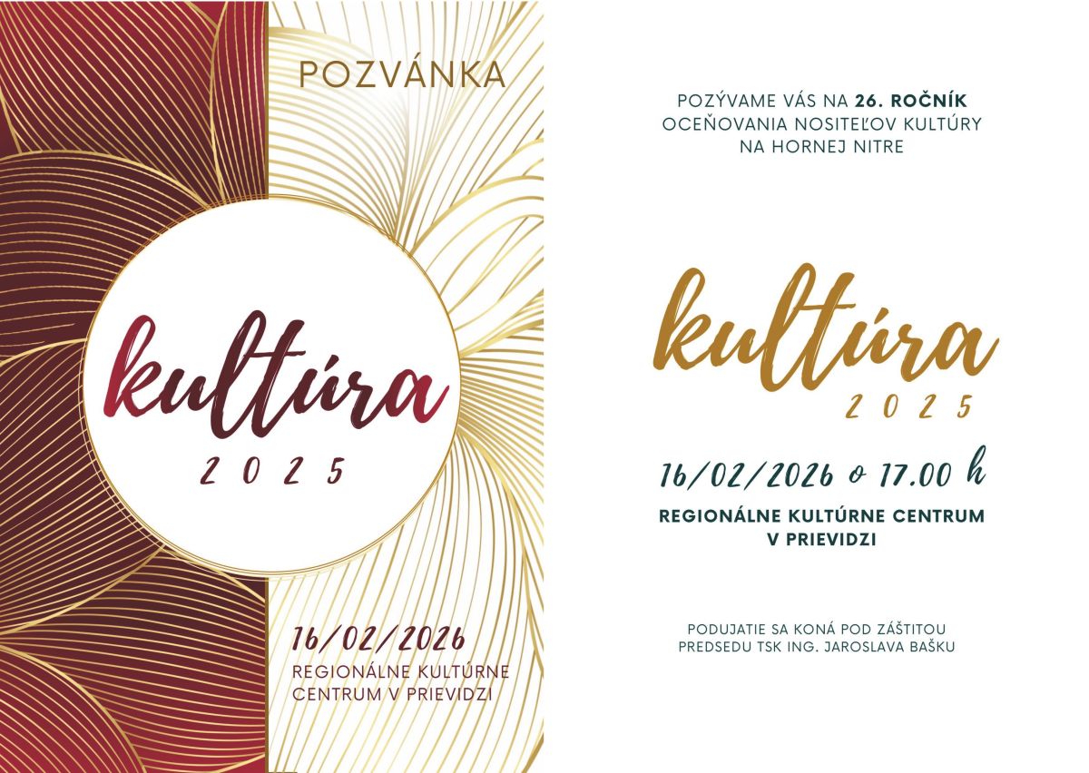 Kultúra 2025 - pozvánka