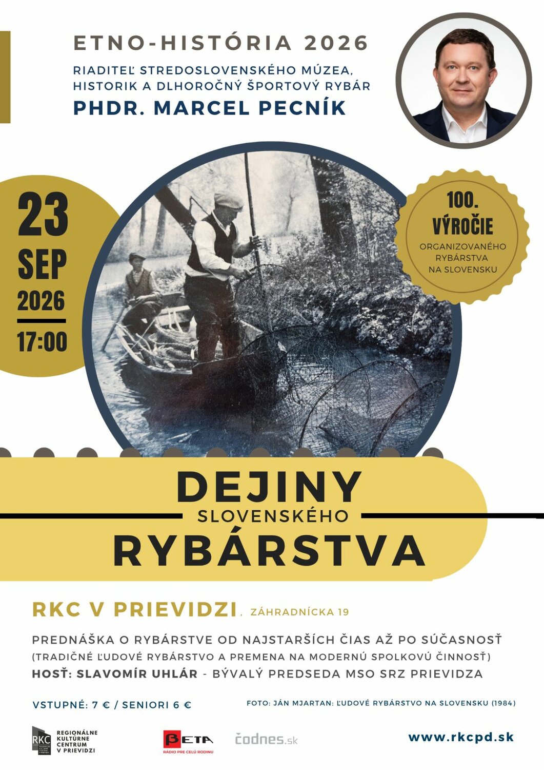 Dejiny slovenského rybárstva - plagát
