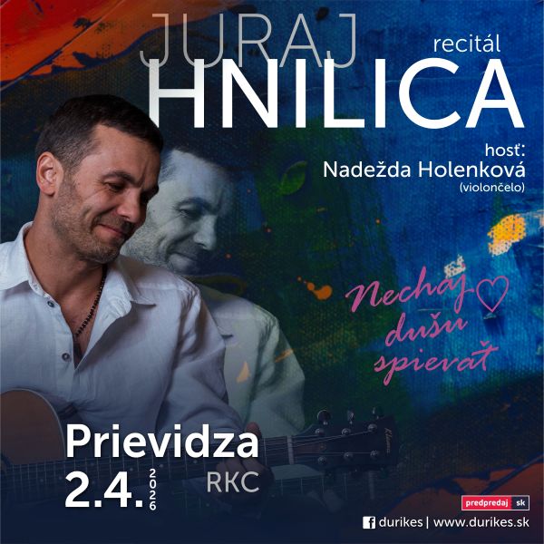 Juraj Hnilica - Recitál v Prievidzi - plagát
