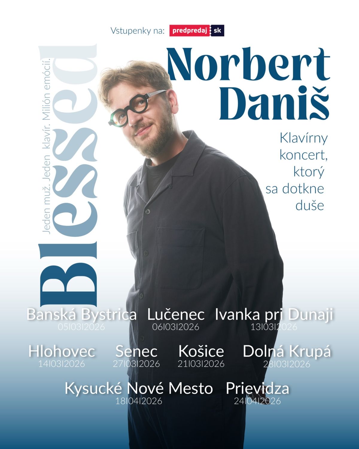 Norbert Daniš - Blessed 2026 - Prievidza - plagát