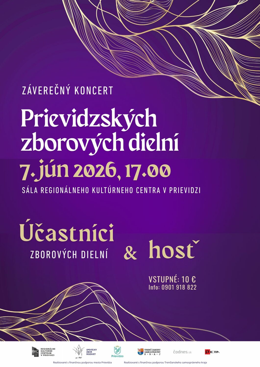 Záverečný koncert Prievidzských zborových dielní