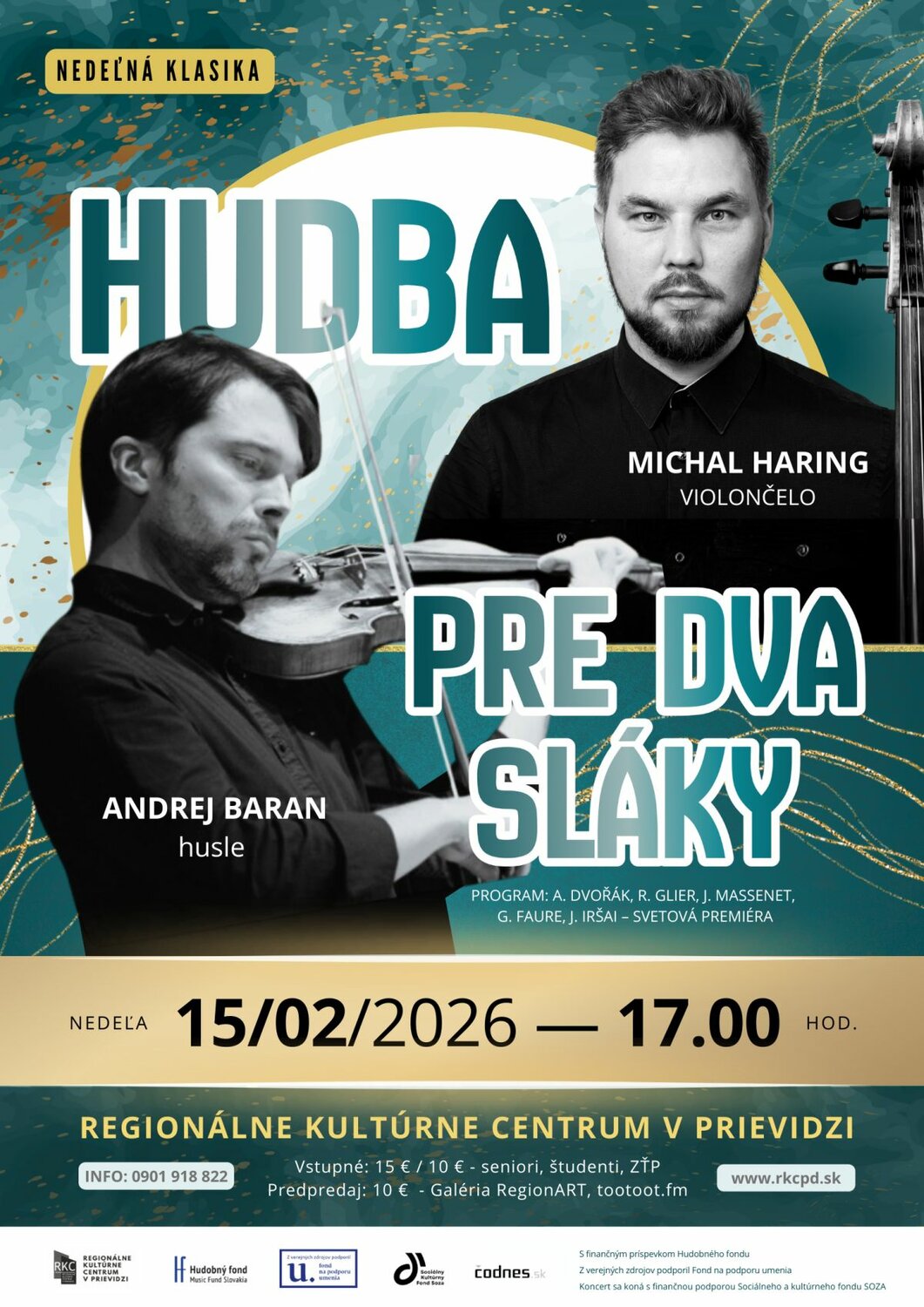 Nedeľná klasika 2026: Hudba pre dva sláky - plagát