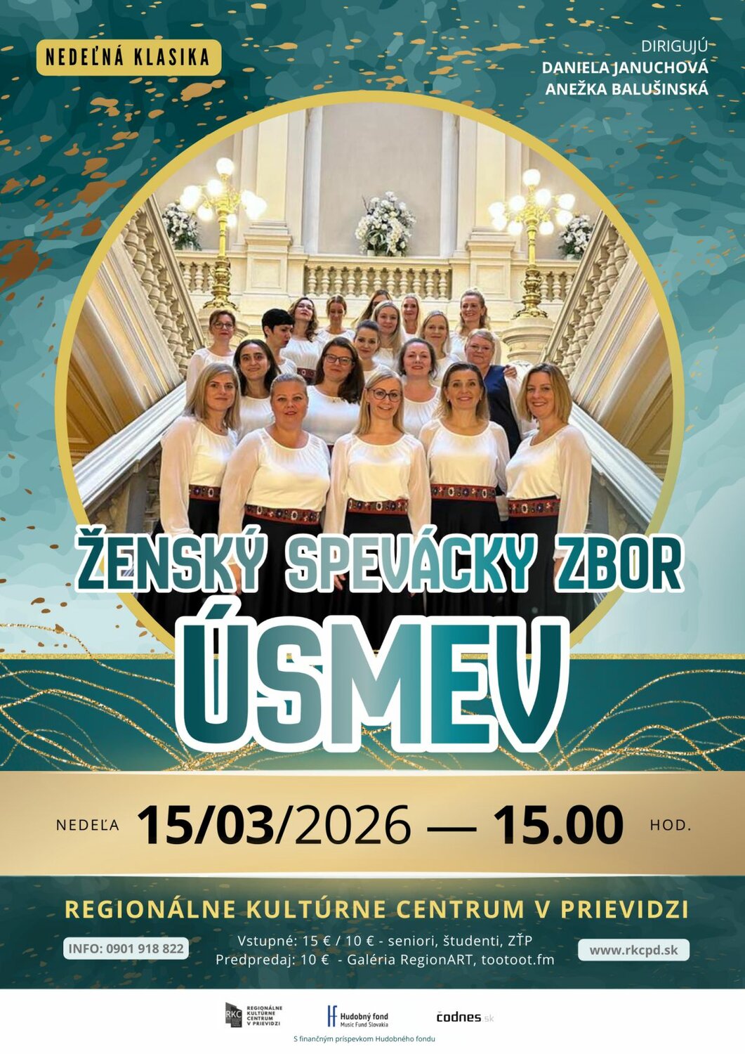 Koncert Ženského speváckeho zboru Úsmev - plagát