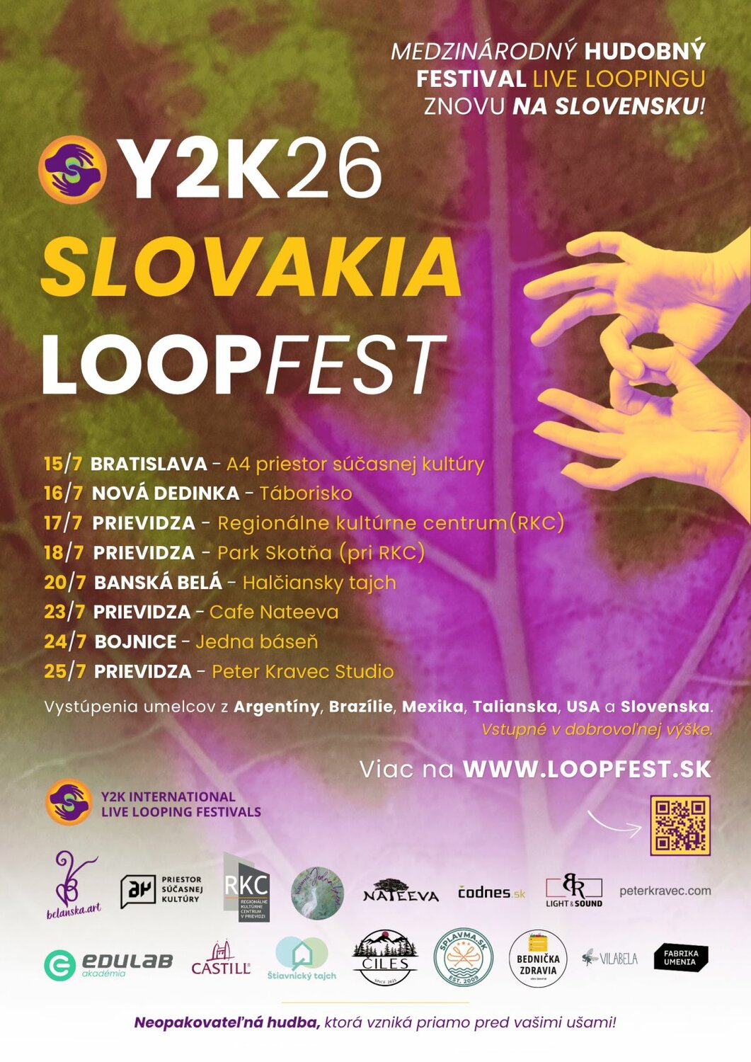 Y2K26 Slovakia Loopfest 2026 - plagát