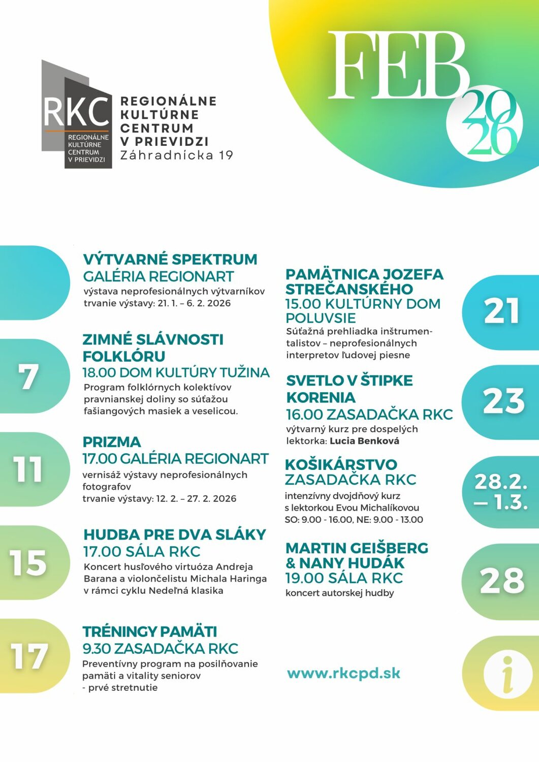 Mesačný plagát - február 2026 - plagát