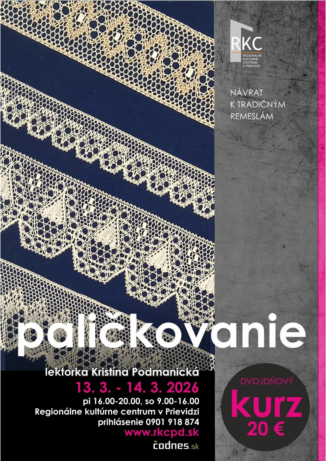 Kurz paličkovania 2026 - plagát