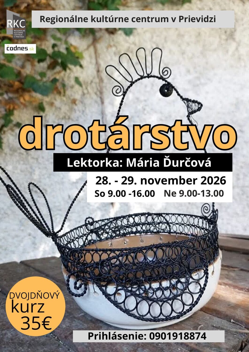 Kurz drotárstva - plagát