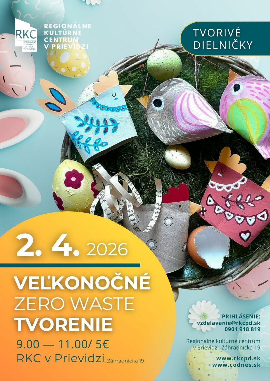 Tvorivé dielničky pre deti - plagát