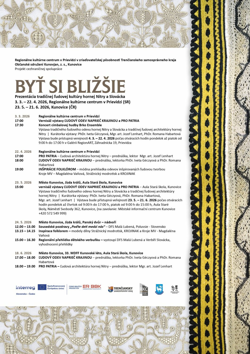 Byť si bližšie - plagát