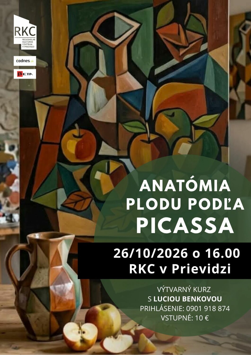 Učíme sa umeniu 2026: Anatómia plodu podľa Picassa - plagát