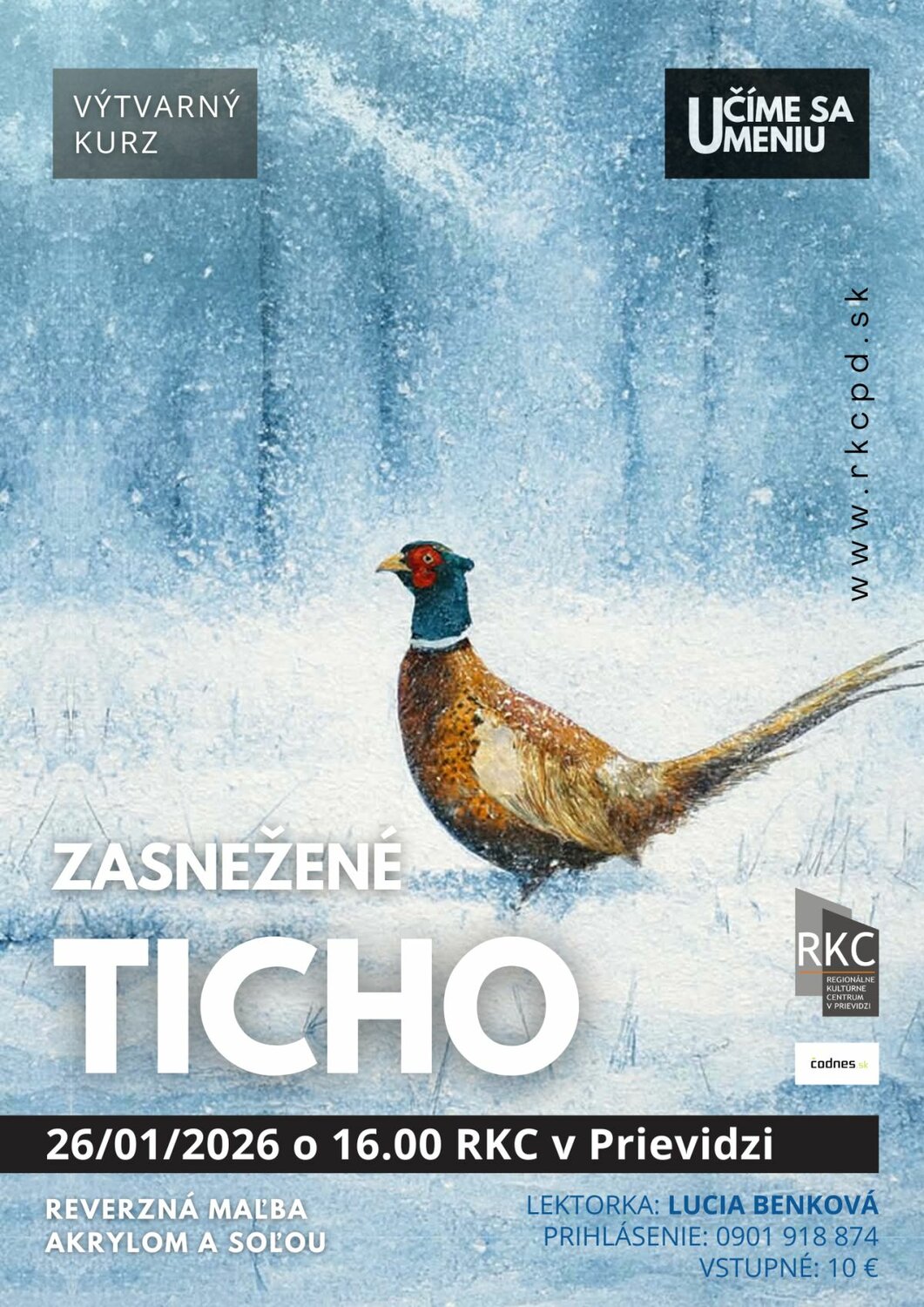 Učíme sa umeniu 2026: Zasnežené ticho - plagát