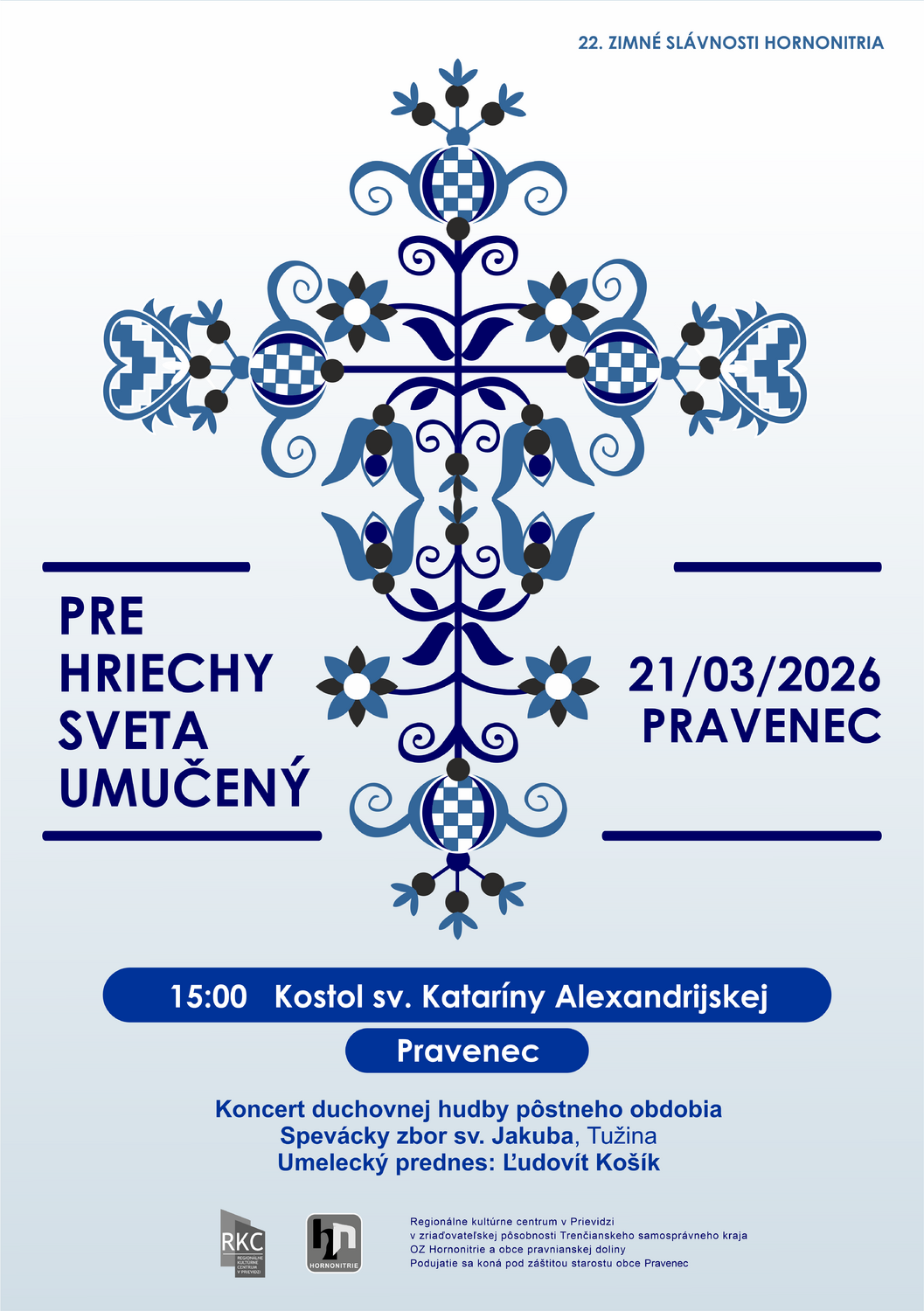 Pre hriechy sveta umučený 2026 - plagát