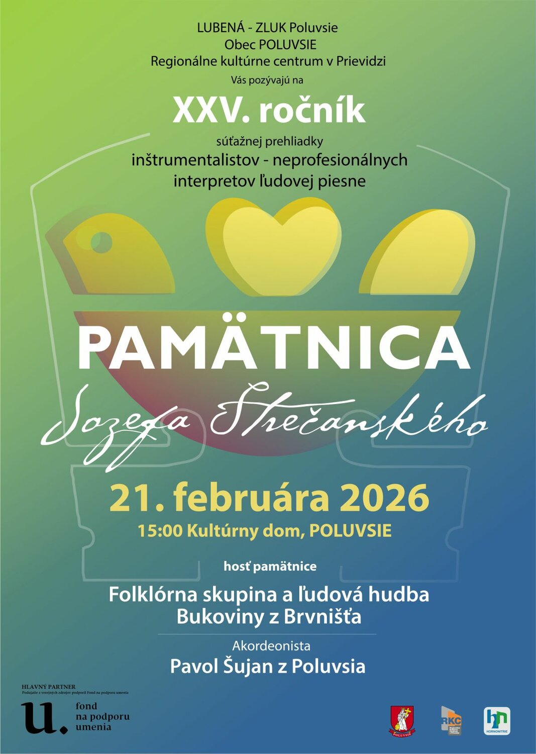 Pamätnica Jozefa Strečanského 2026 - plagát