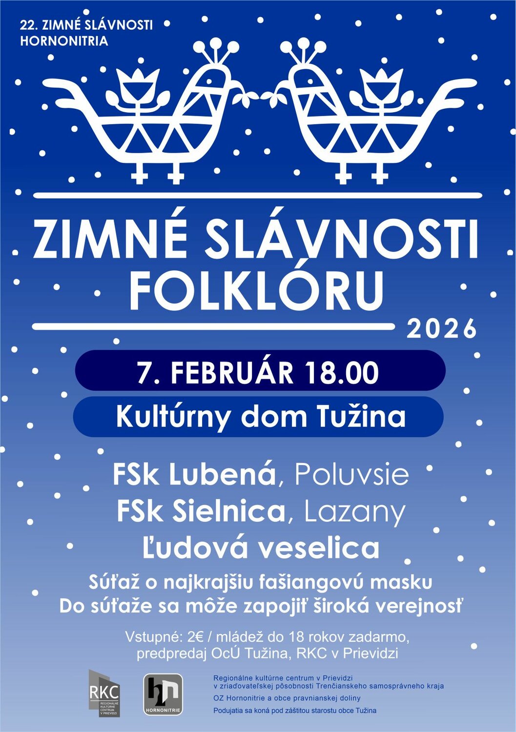 Zimné slávnosti folklóru 2026 - plagát