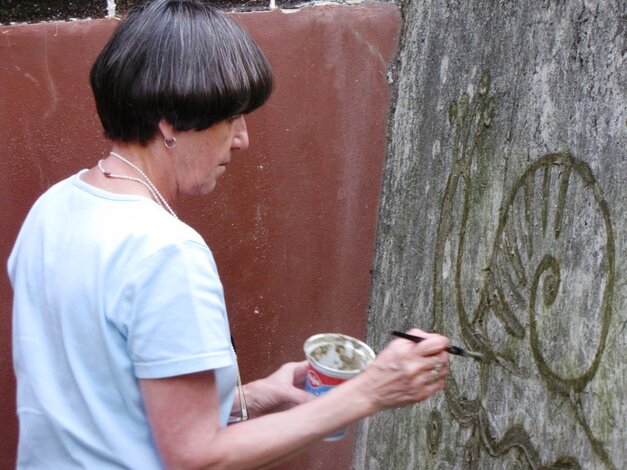 Tvorivá dielňa arteterapie - zelené grafiti, práca s prírodným materiálom (30.6.2015)