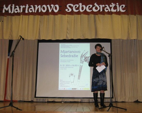 Vyhodnotenie etnologickej súťaže predsedníčkou odbor. poroty - Mgr. Silvia Letavajová, PhD.