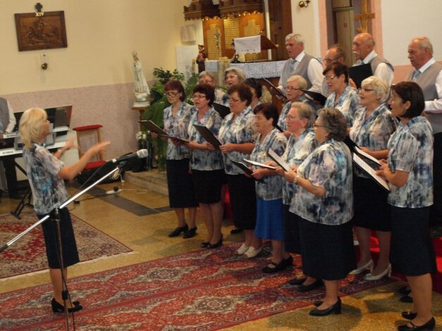 Vystúpenie chrámového spevác. zboru Jozefa Hanku z Kanianky