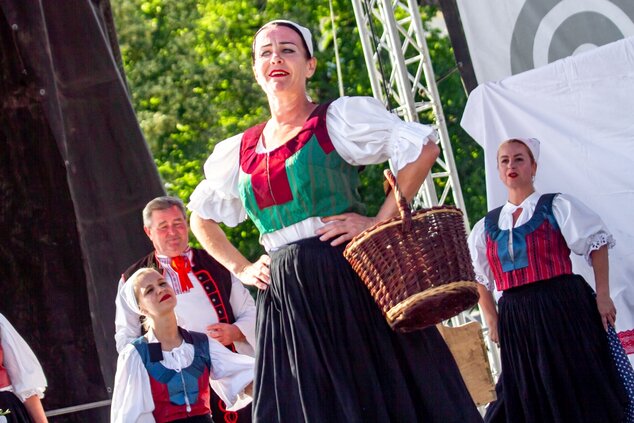 Dieťa - radosť i starosť: program folklór. súborov hornej Nitry Borievka, Sebedražie ©Karol Kobella