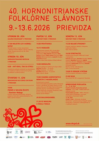 Hornonitrianske folklórne slávnosti / rok 2026